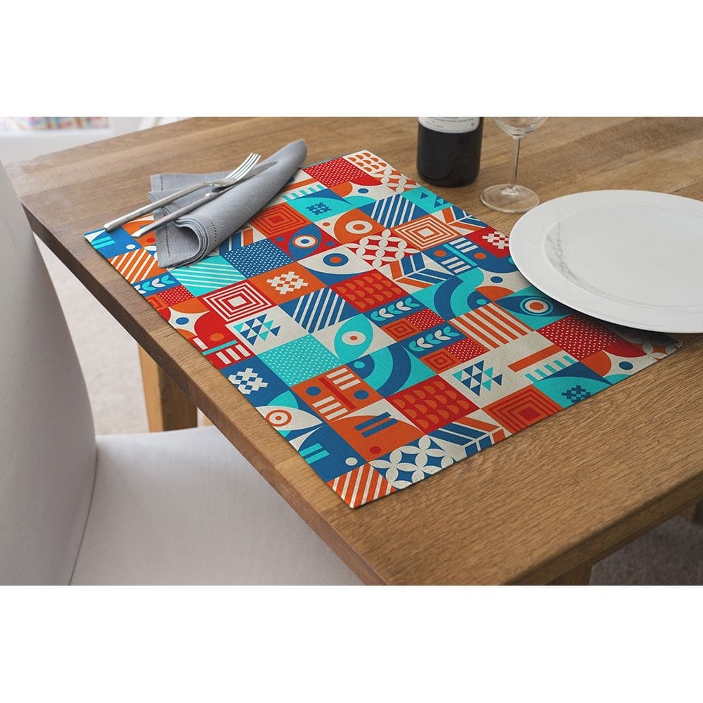 Jogo Americano Retangular 4 Lugares - Mesa Posta G00030