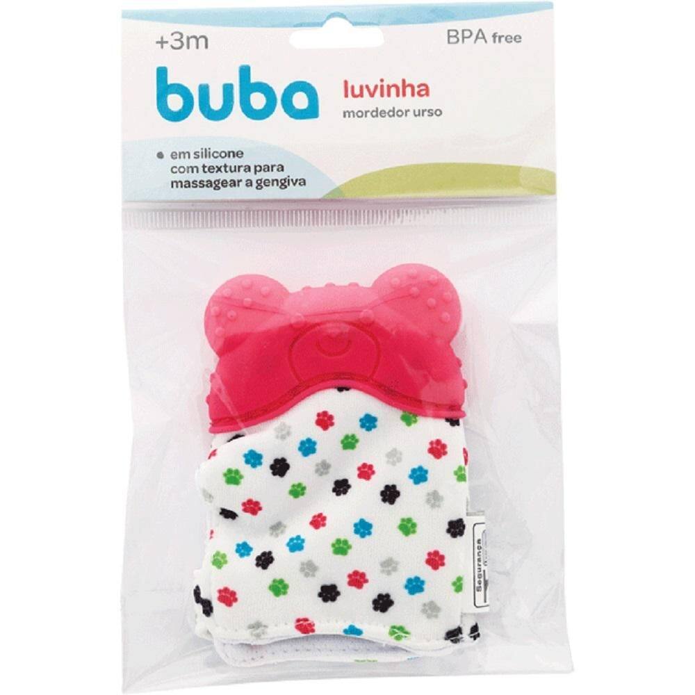 Luvinha mordedor urso - rosa buba