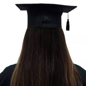 Capelo para formatura adulto preto
