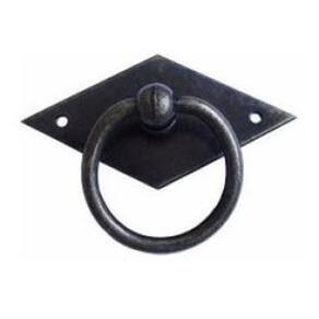 Puxadores coloniais rustico moveis argola com losango 8 un