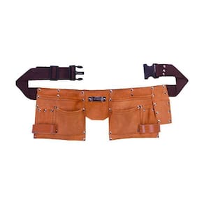 Cinto Em Couro Com 10 Bolsos Para Ferramentas - H202905 - St
