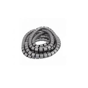 Organizador de fios cabos espiral 3/4 prata/cinza 2 mts