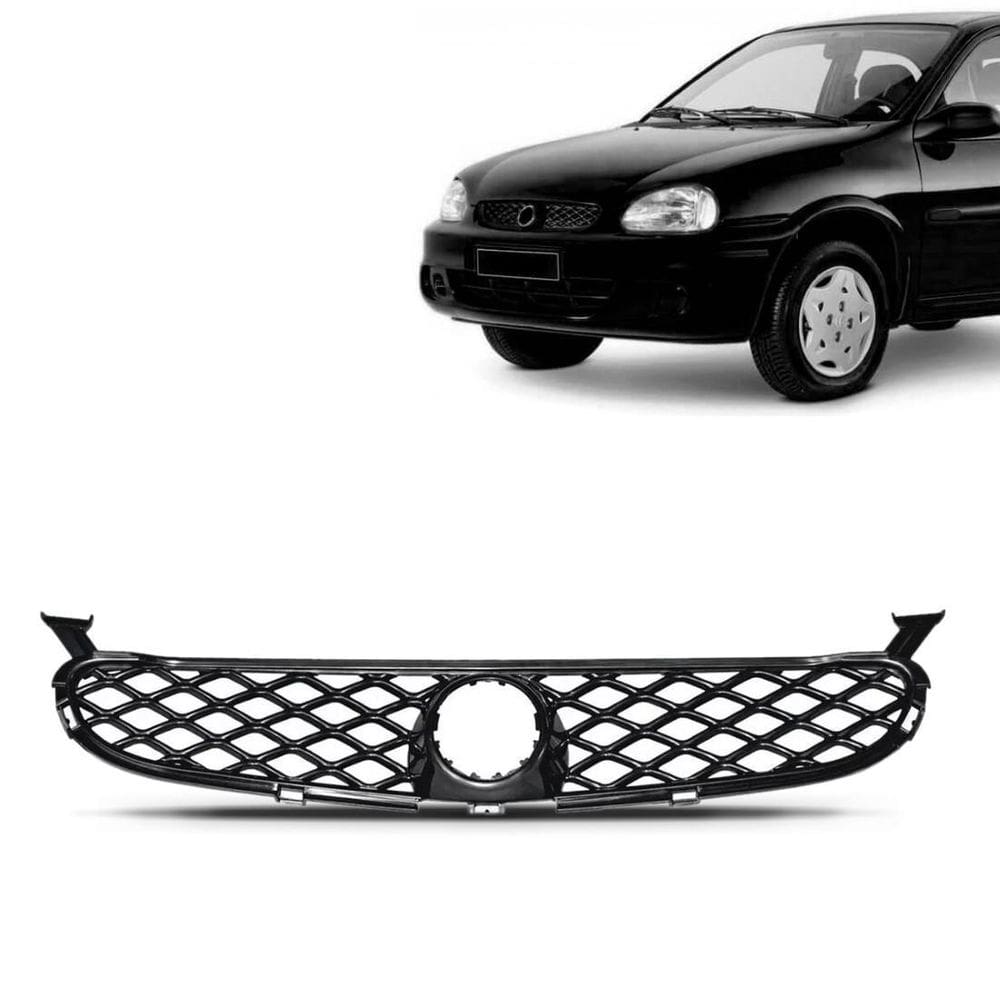 Grade radiador corsa 2000 2001 2002 preta colmeia novo