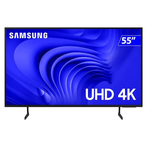 imagem-Smart TV Samsung 55 Polegadas 4K Wi-Fi Tizen Crystal UHD UN55DU7700GXZD