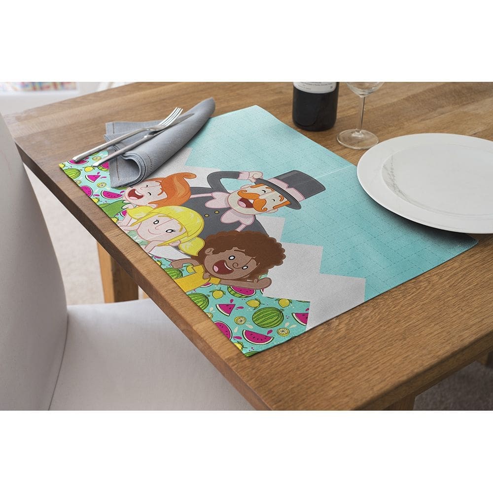 Jogo Americano Retangular 4 Lugares - Mesa Posta G00020