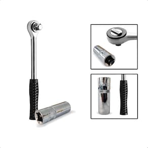 Kit Chave Catraca 1/2 + Soquete 1/2 Magnético 16Mm Saca Vela