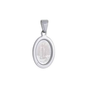 Medalha de Nossa Senhora de Fátima em Inox Gravada a Laser