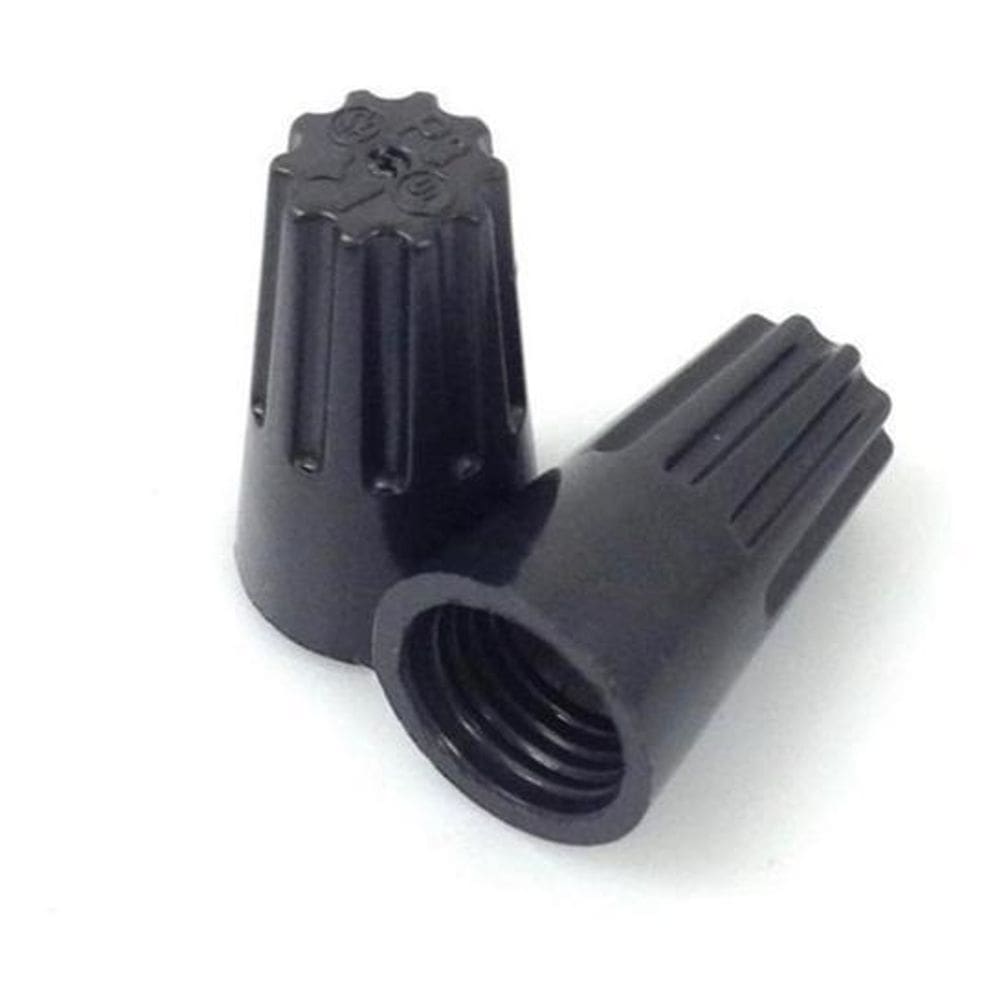 100 x conector de torção alta temperatura 150º preto - 2,6mm