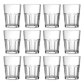 Jogo copos vidro shot dose cachaça chicago 12 peças lehaví