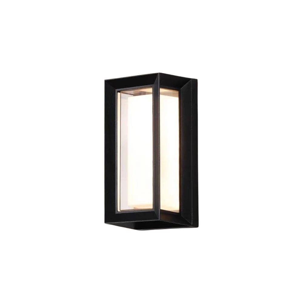 Arandela Gelo Preto 24,5cm Led 20W 3000K Bivolt IP54