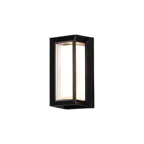 Arandela Gelo Preto 24,5cm Led 20W 3000K Bivolt IP54