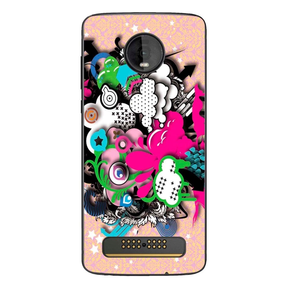 Capa Adesivo Skin104 Verso Para Motorola Moto Z4 (2019)