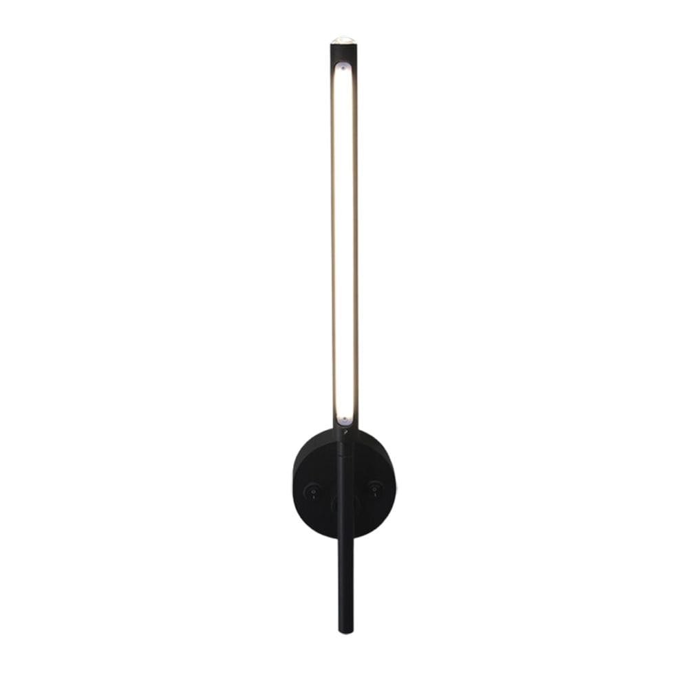Arandela Line Preta 46cm Led 8W 3000K Bivolt