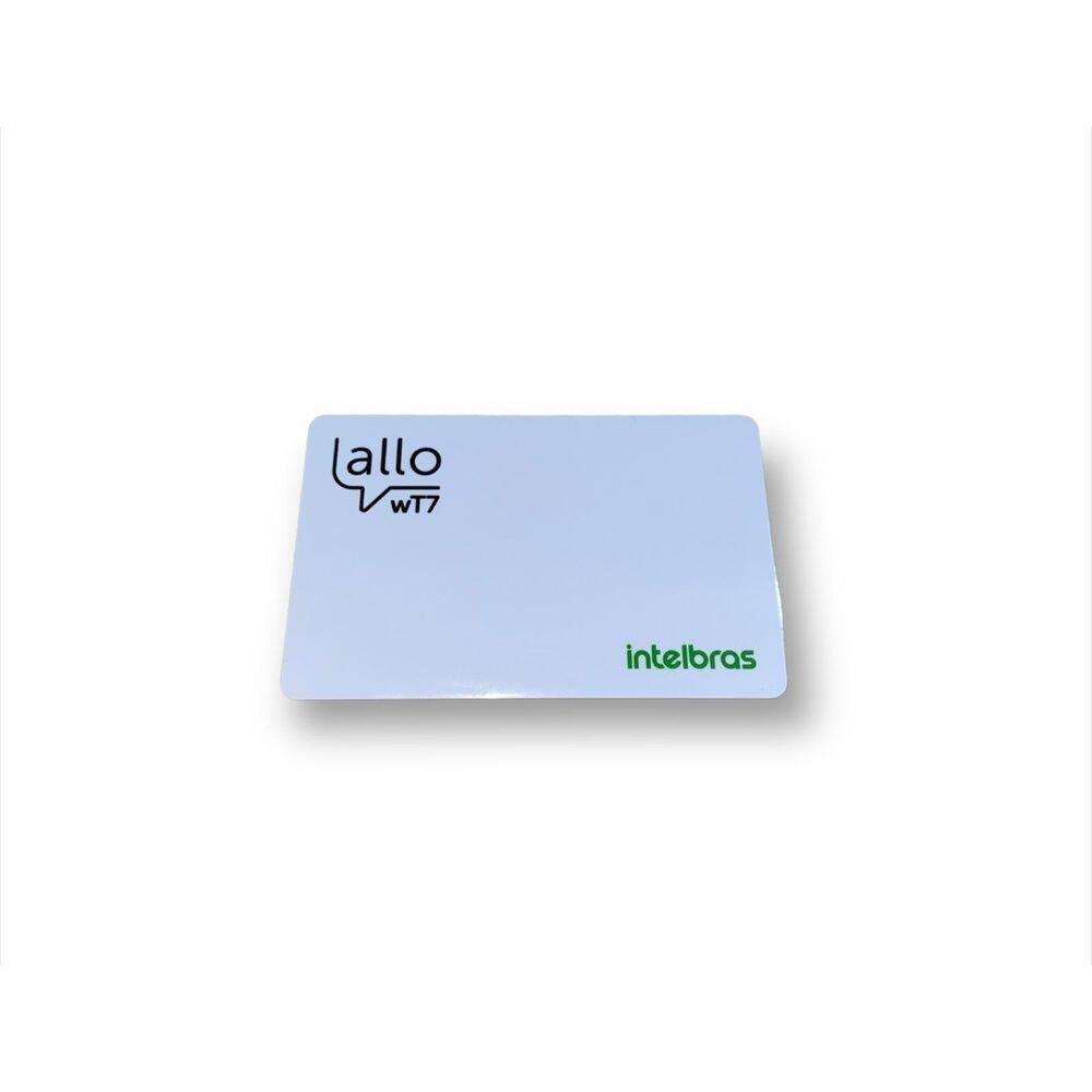 5 cartão rfid video porteiro allo wt7 / ivr 7 id intelbras
