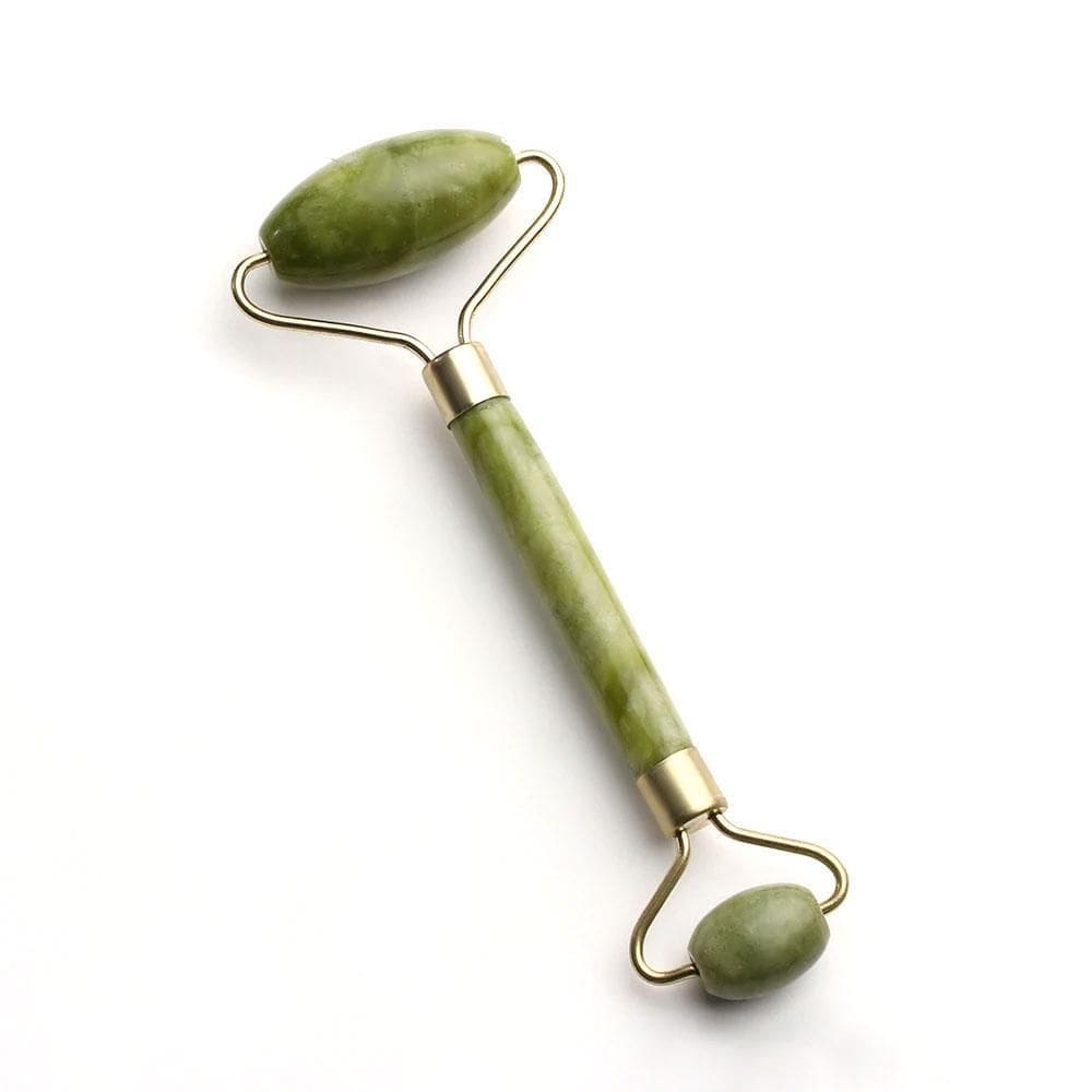 Massageador facial pedra jade rolo