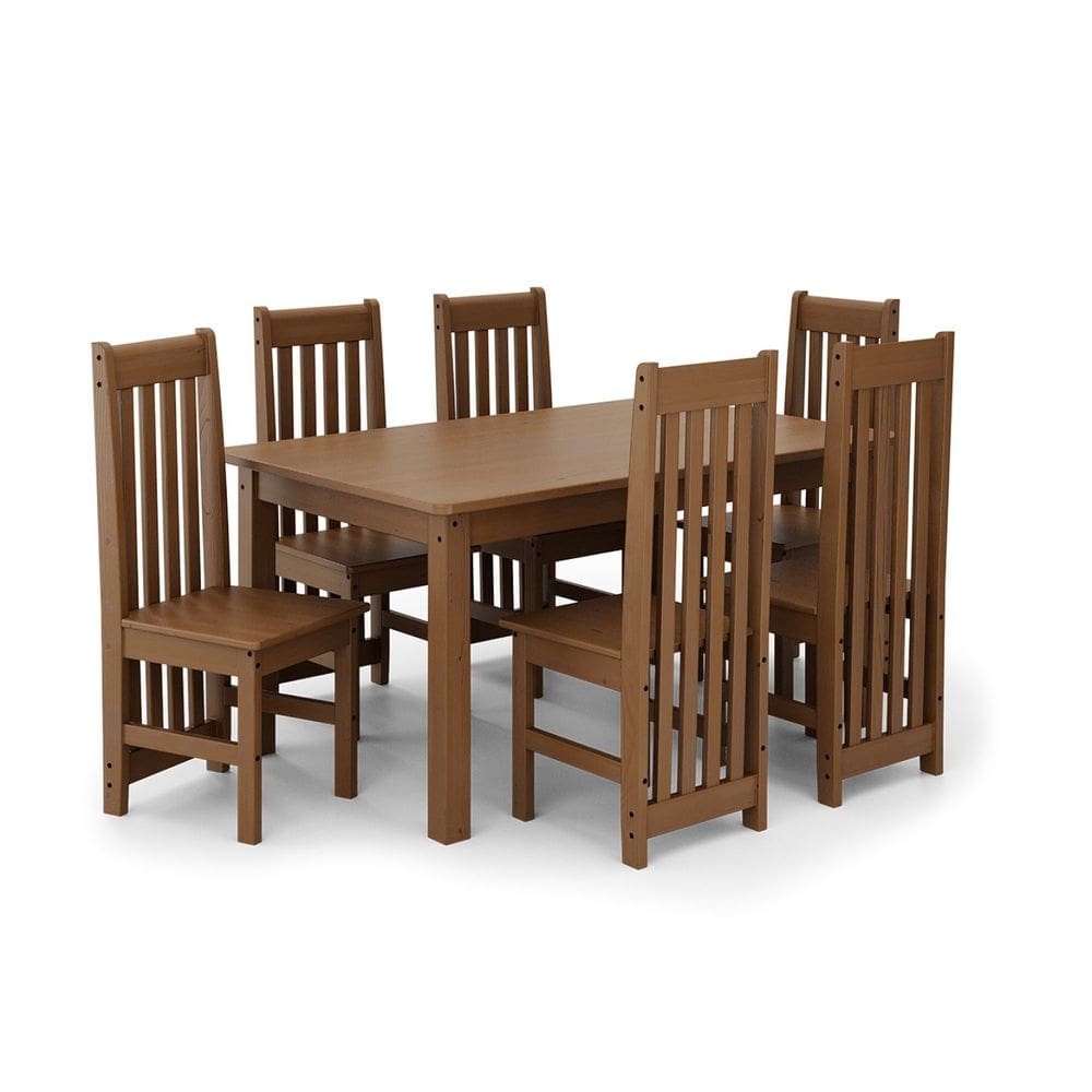 Cadeira para Sala de Jantar França Verniz Nogueira