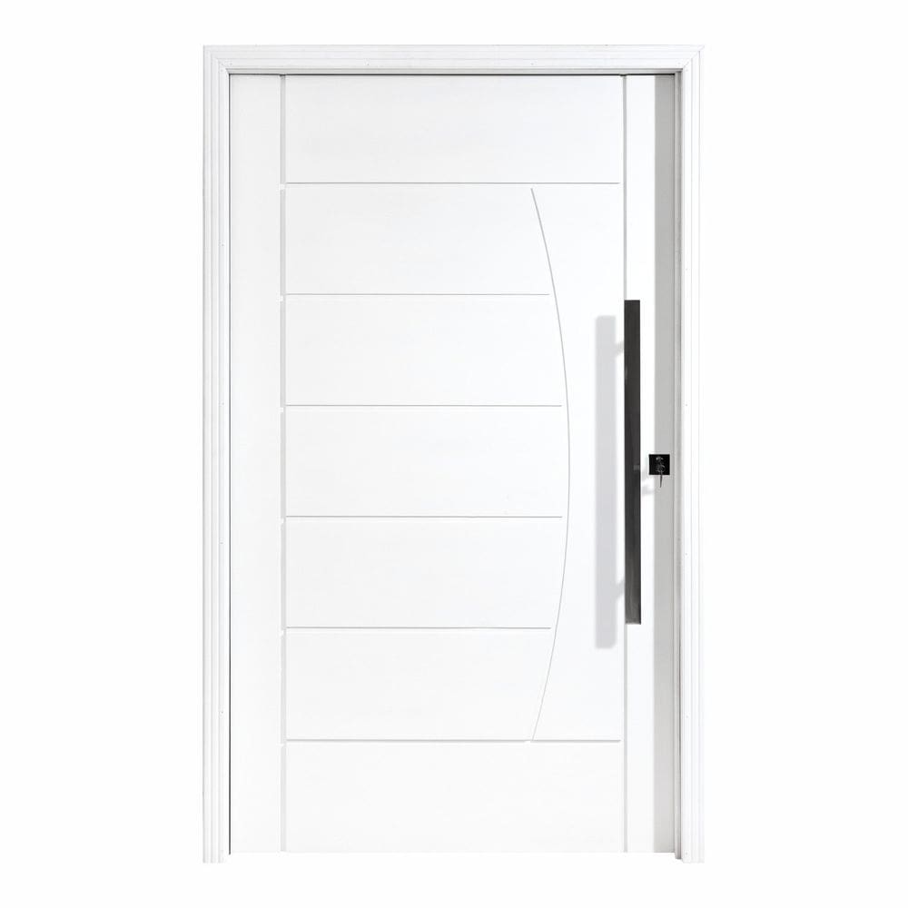 Porta Pivotante Maciça 214x127cm Eucalipto Pm78 Solar Cruzeiro Portas Fundo Primer Branco