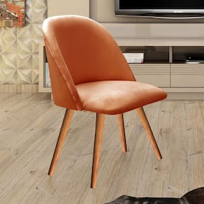 Poltrona Decorativa Gaia para Sala, Quarto, Recepção Terracota