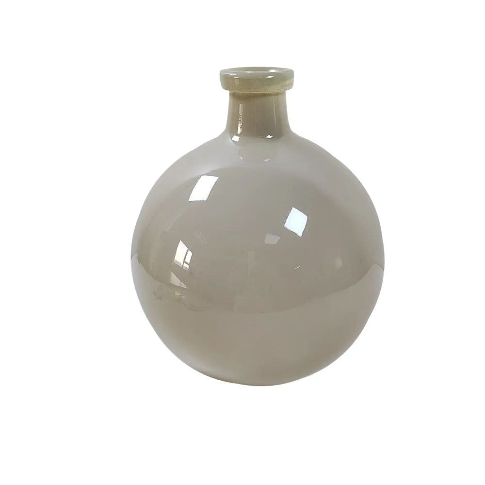 Vaso Decorativo de Vidro Branco 30cm BH0379 BTC