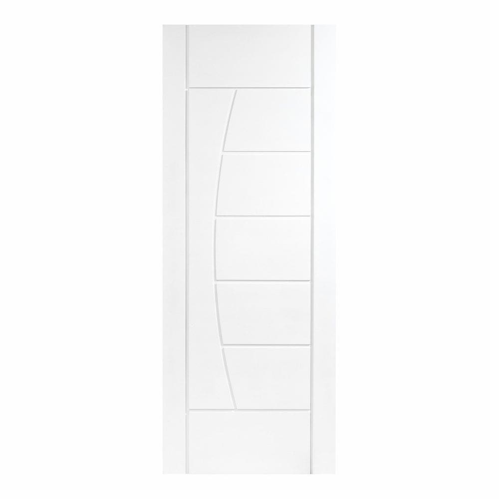 Folha de Porta Maciça 210x90cm Eucalipto Pm78 Solar Cruzeiro Portas Fundo Primer Branco