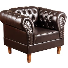 Poltrona Decorativo Dom Pedro Chesterfield Retrô Decorativa Café