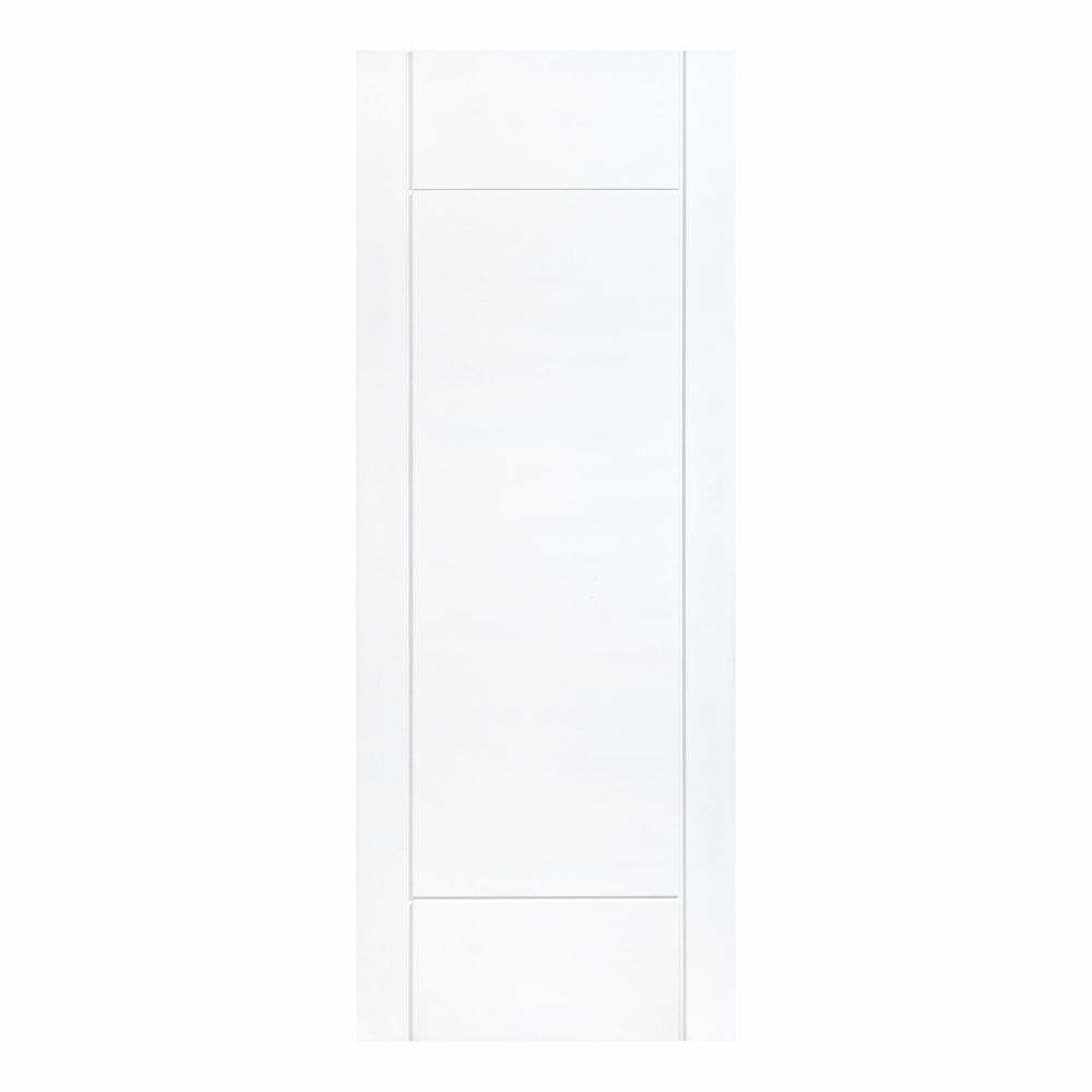 Folha de Porta Maciça 210x70cm Eucalipto Pm95 Clean Cruzeiro Portas Fundo Primer Branco