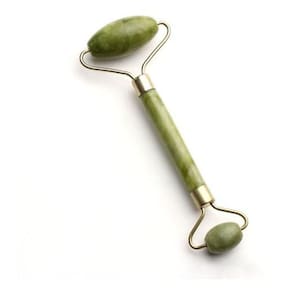 Rolinho massageador pedra de jade anti rugas - verde