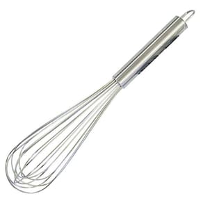 Batedor de ovos aço inox kehome grande alta resistência 35cm