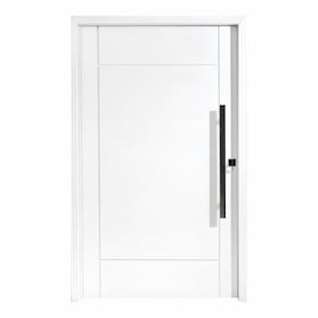 Porta Pivotante Maciça 214x127cm Eucalipto Pm95 Clean Cruzeiro Portas Fundo Primer Branco