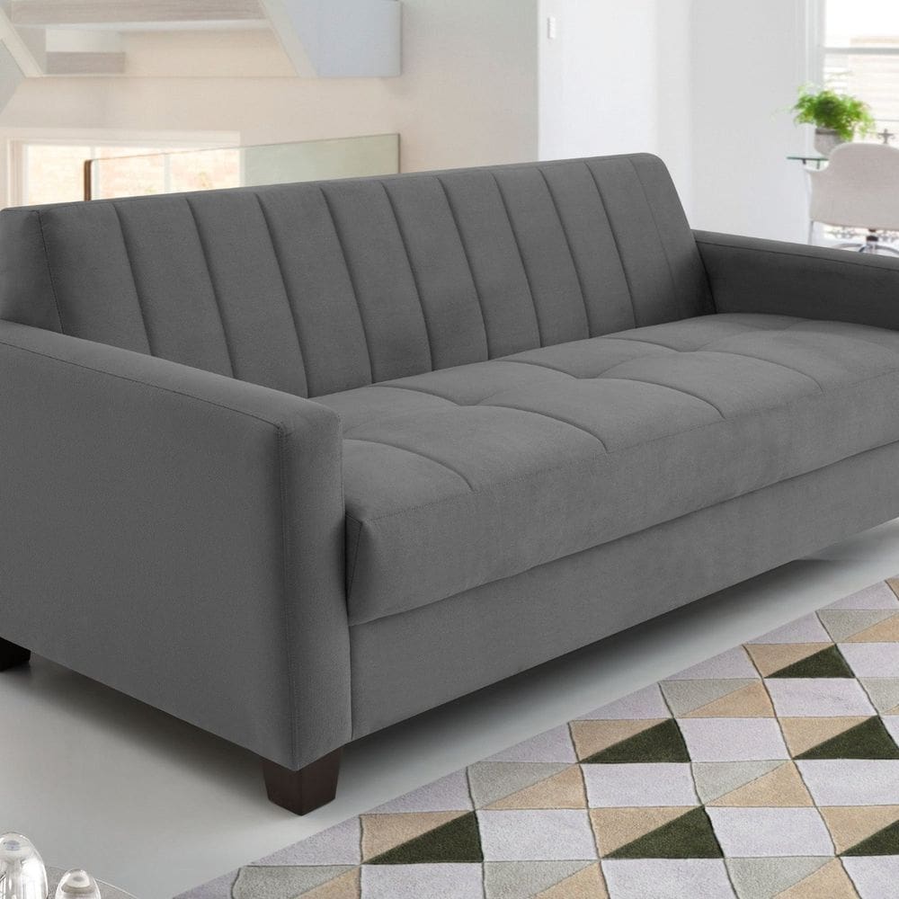 Sofá Fixo 3 Lugares 180cm Bilbao Cinza