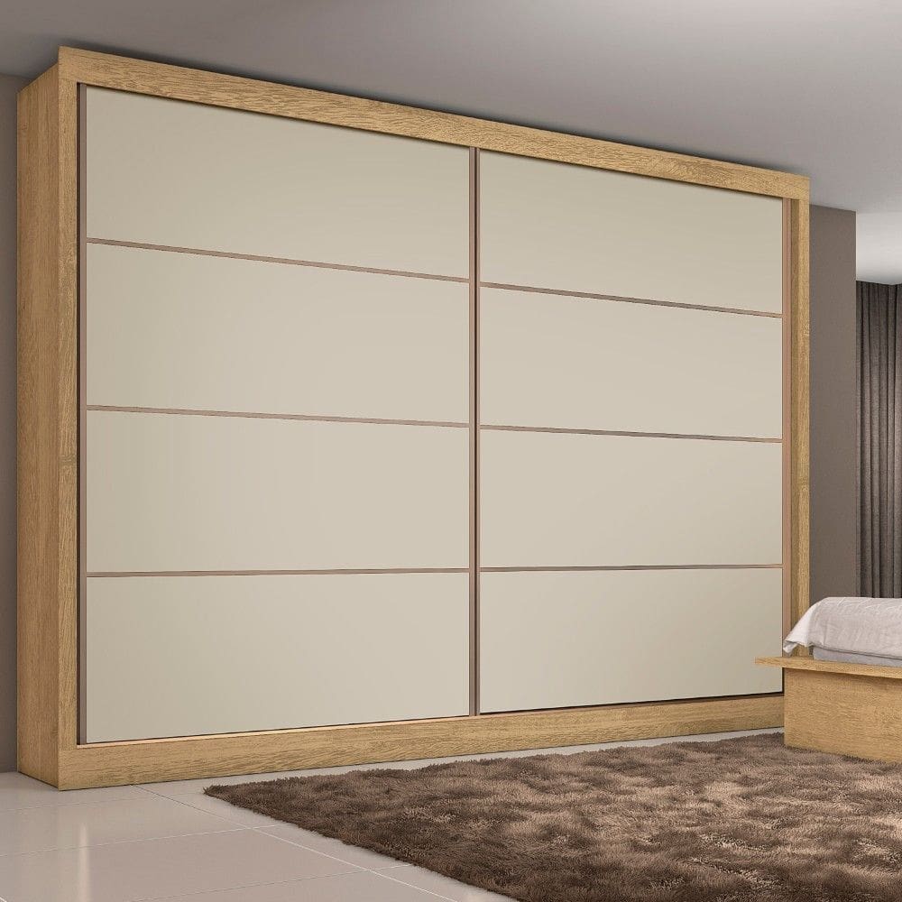 Guarda Roupa Casal 2 Portas de Correr 6 Gavetas Sevilha Flex Color Made Marcs
