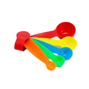 Kit com 5 colheres medidoras coloridas