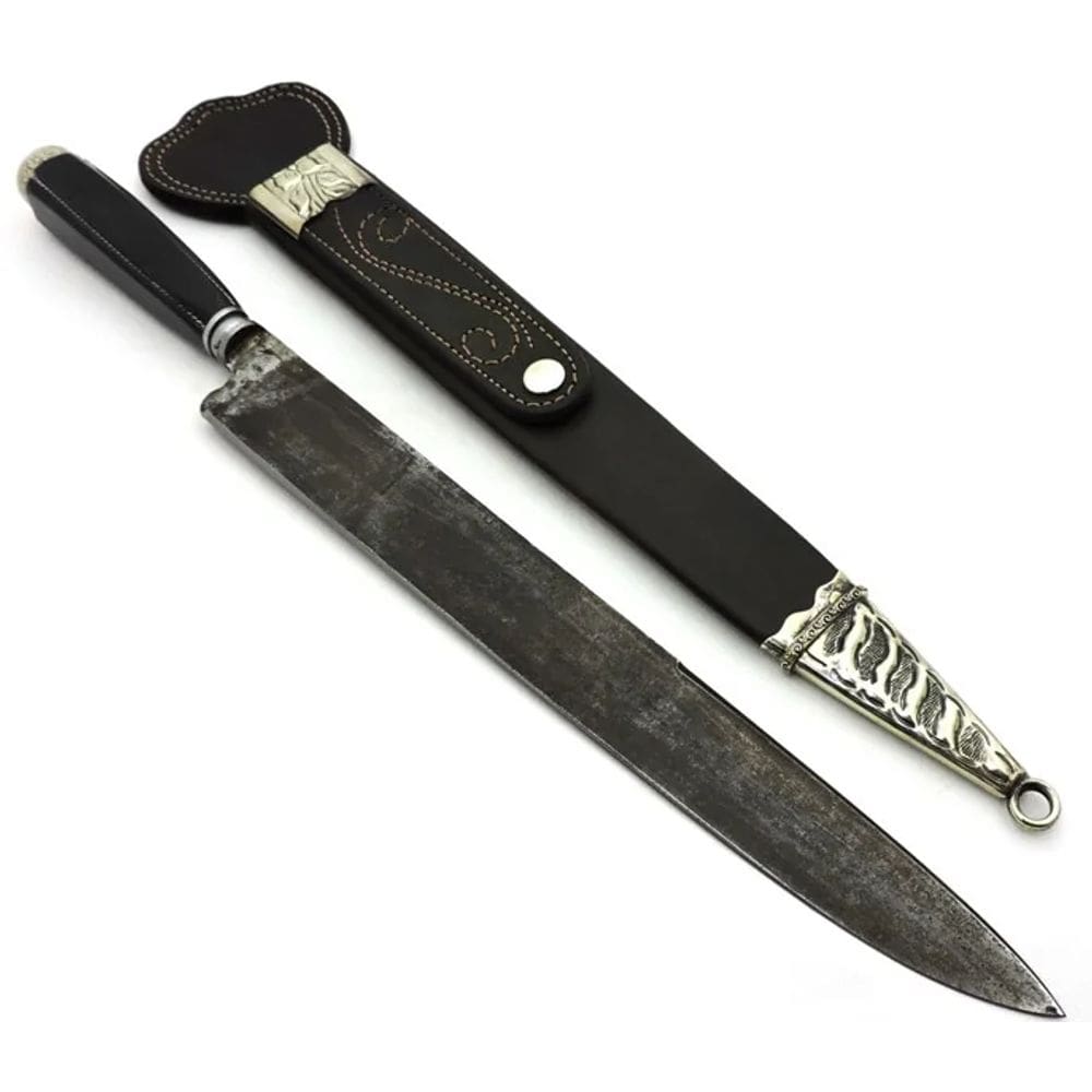 Faca Antiga SolingenFranz Wenk, Bainha Picaça Lâm 30 cm