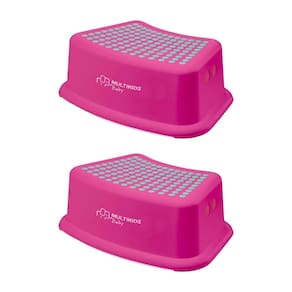 Kit 2 degrau step infantil antiderrapante banquinho formato