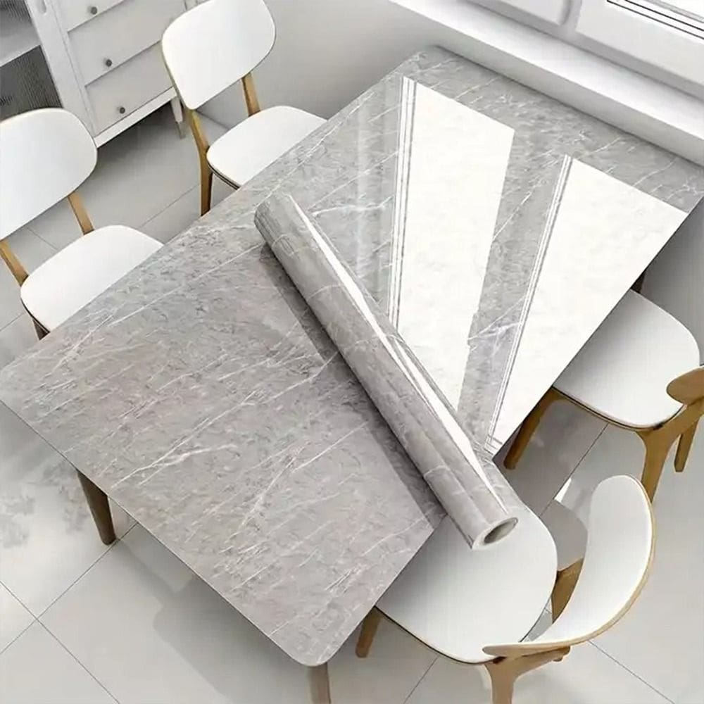 Kit 4 Papel Contact Adesivo P Moveis Revestimento Marmore 5m