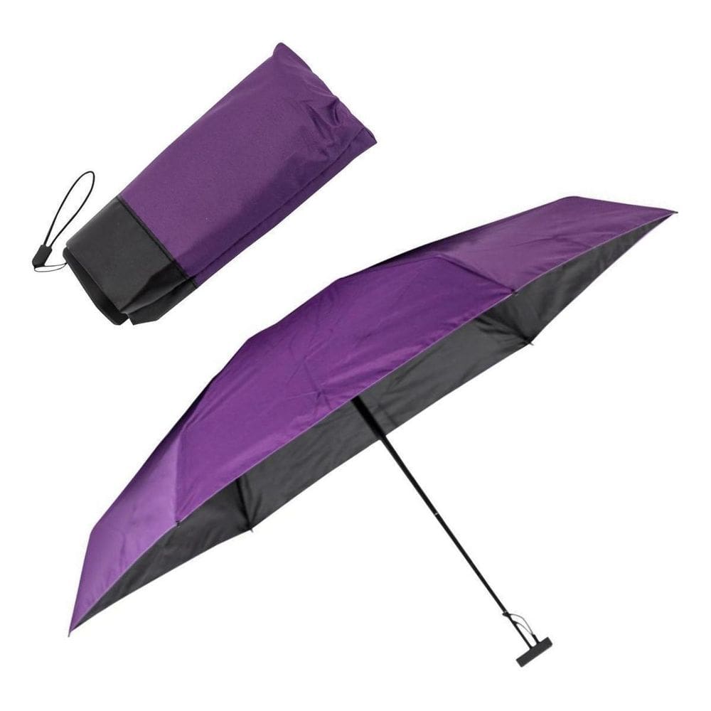 Sombrinha Super Mini Black Out Compacta - Roxo
