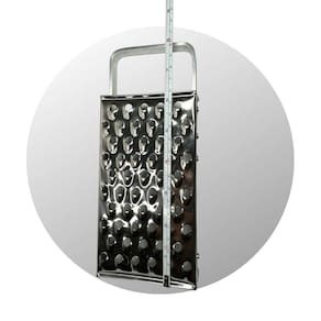 Ralador Pequeno De Queijo Escama Grossa Retangular Inox