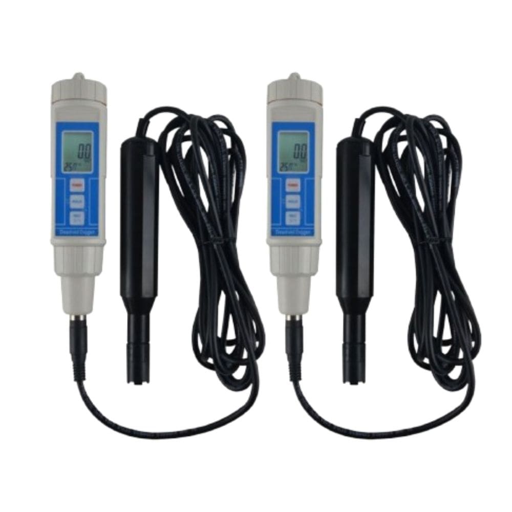 Kit 2 Medidor Oxigênio Dissolvido Digital Escala 0 A 20,0Mg/l Memória Máx Mín Mo-920 Portátil Instrutherm Estojo Solução