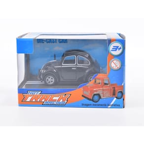 Mini Carrinho de Metal - Hot Track Racing - Fusca Preto TERRACO