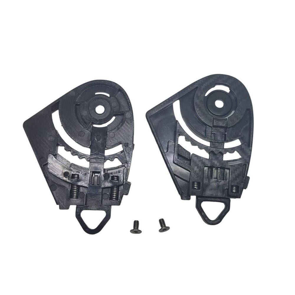 Reparo capacete fixação viseira nasa 1001 black white matt