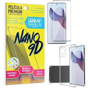 Capinha antishock + película 9d edge 30 fusion - armyshield