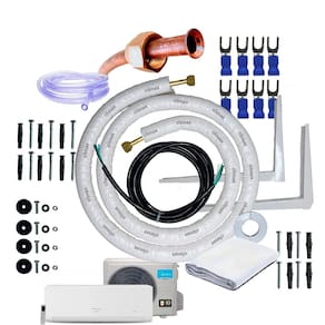 Kit Completo Para Instalação Ar Condicionado Springer Midea Xtreme  9000 a 12000 Btus 1/4 3/8 2 Metros Com Suporte 450mm