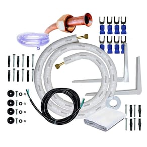Kit Completo Para Instalação Ar Condicionado Elgin Eco Inverter II 9000 a 18000 Btus 1/4 3/8 2 Metros Com Suporte 450mm