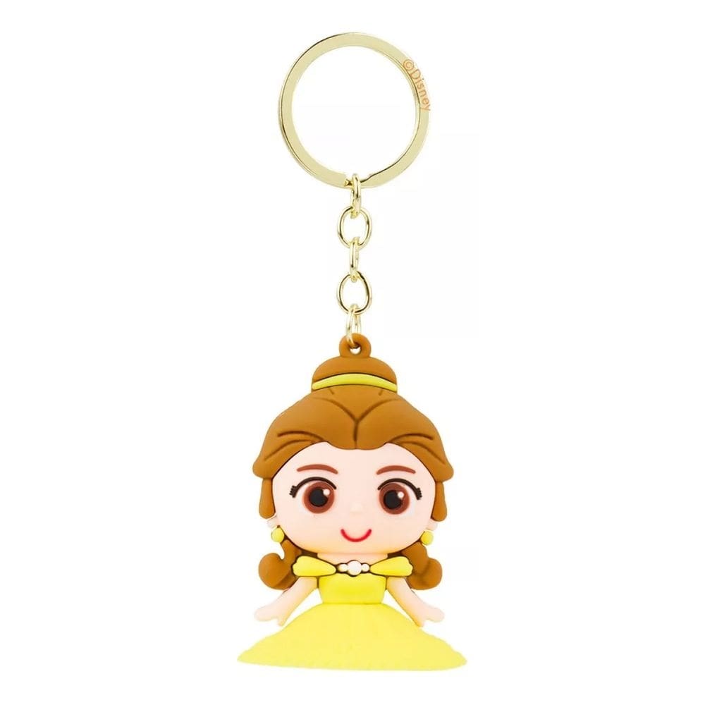 Chaveiro Princesa Bela Silicone 6cm - Disney
