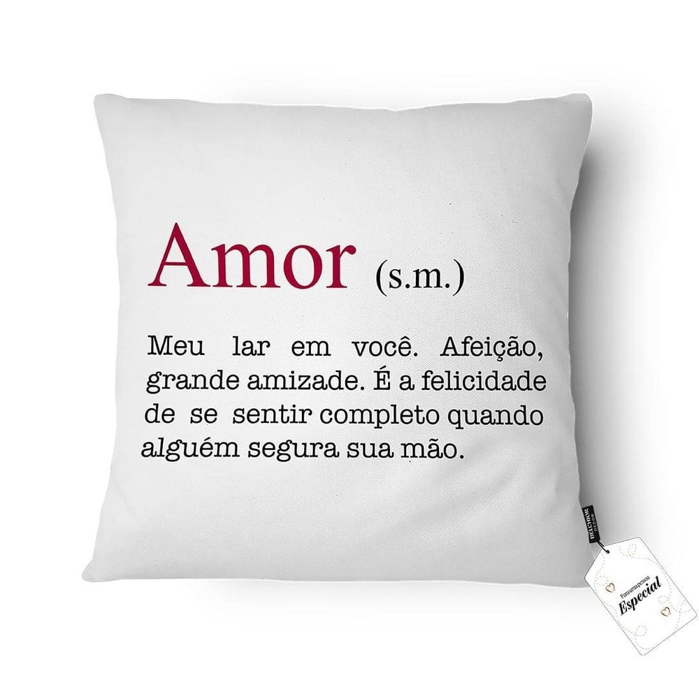 Capa Almofada Amor Meu Lar 43X43Cm  9501004