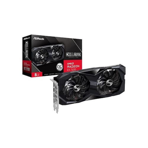 Imagem do produto Placa de Vídeo AsRock Radeon RX 7600 Challenger OC, 8GB, GDDR6, 128-bit, 90-GA41ZZ-00UANF em Ponto Frio