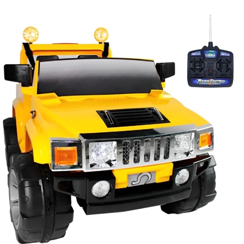 Jipe Elétrico Infantil Off Road 12V Amarelo 2 Lugares 934805 BEL