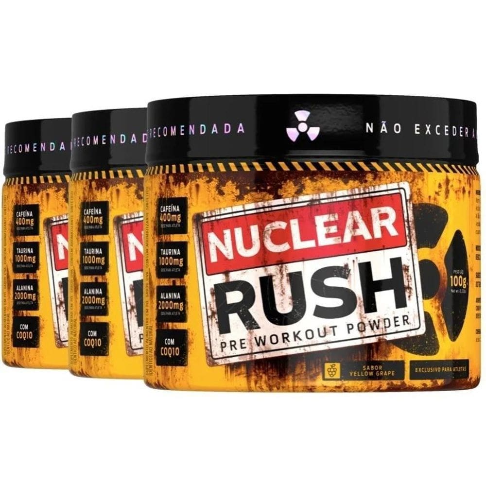 Kit 3 X Nuclear Rush Limao 100G Bodyaction