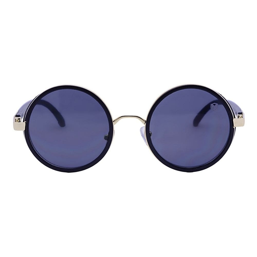 Óculos de Sol Redondo Steampunk Metal/acetato Mackage - Black_moon