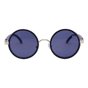 Óculos de Sol Redondo Steampunk Metal/acetato Mackage - Black_moon